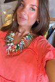 Laundry B Free Spirit Coral Necklace Multi